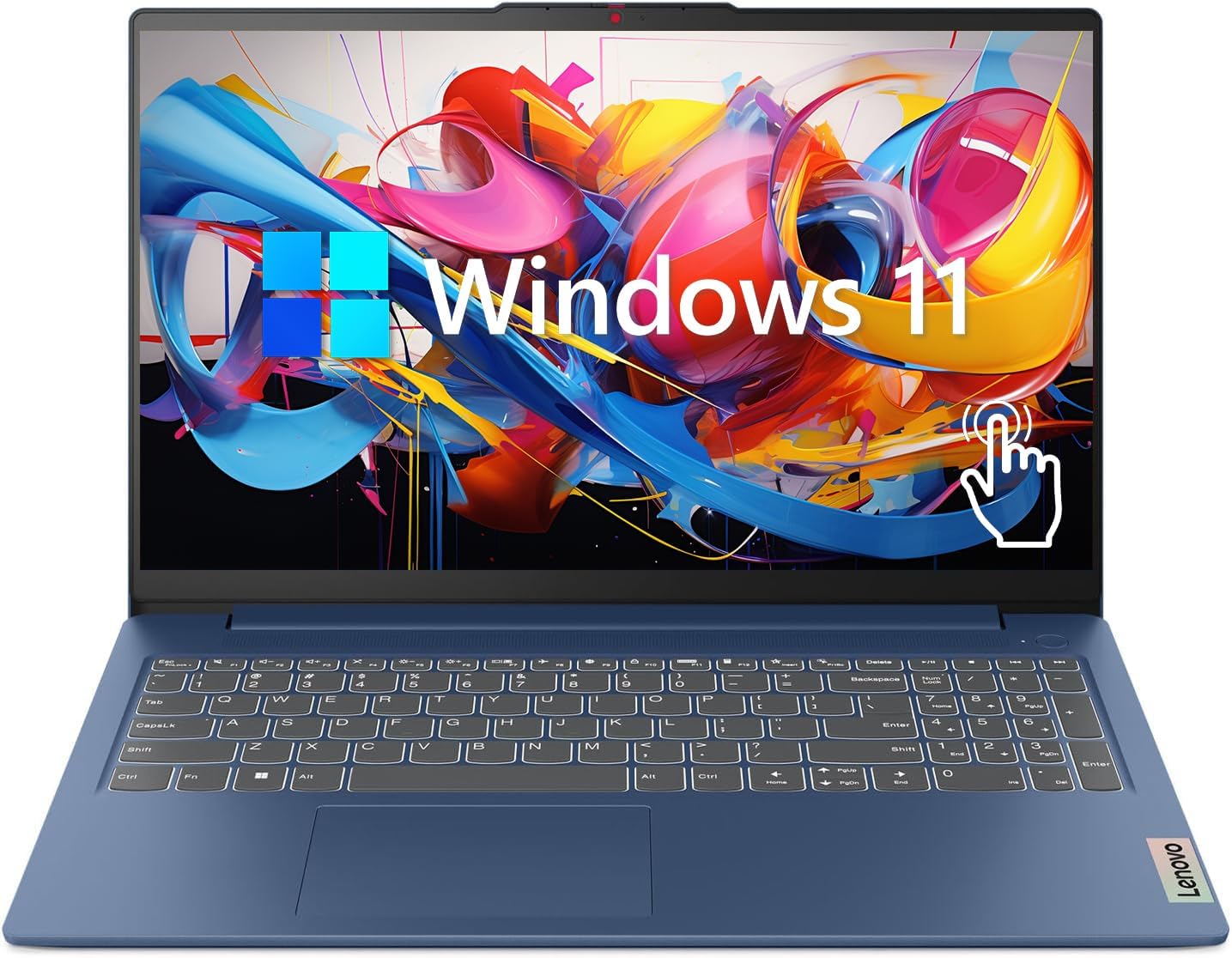 Lenovo IdeaPad 3 Laptop, 15.6" FHD Touchscreen, Intel Core i5-1155G7, 24GB RAM, 1TB SSD, Webcam, HDMI, Wi-Fi 6, Windows 11 Home, Blue 