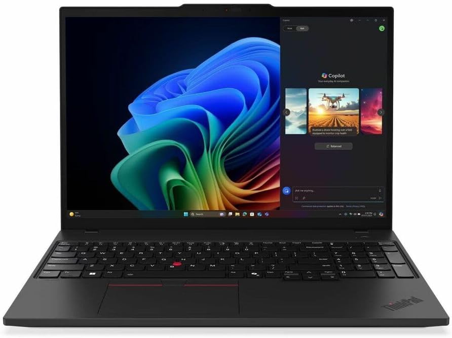 Lenovo ThinkPad T16 Gen 4 21QN0045US 16" Copilot+ PC Notebook - WUXGA - AMD Ryzen AI 5 PRO 340-16 GB - 256 GB SSD - English Keyboard - Black 