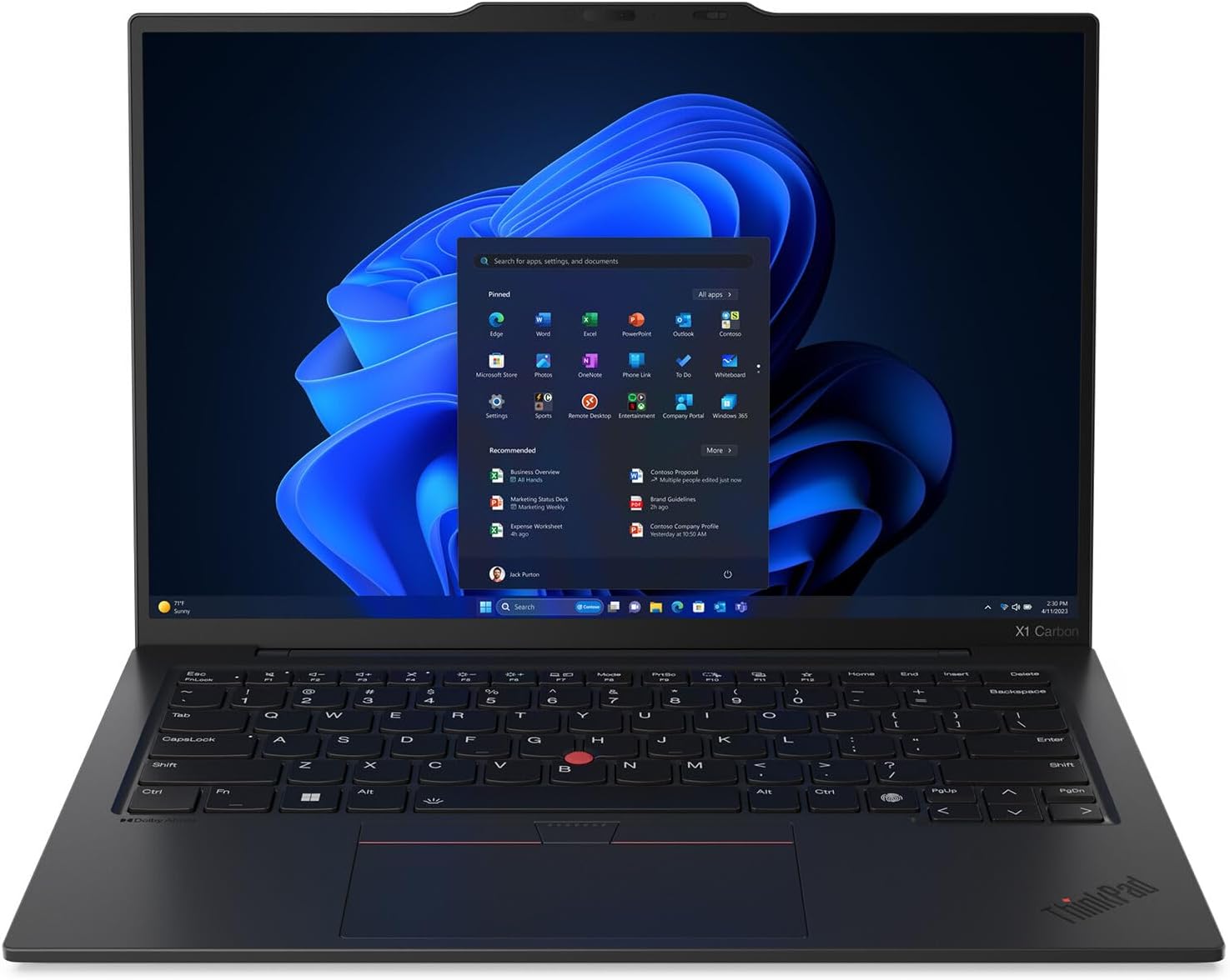 Lenovo ThinkPad X1 Carbon Gen 13 Aura Edition, Intel Ultra 7 258V (Beats U7 165), 14" 2.8K (2880 x 1800), OLED, 32GB DDR5, 2TB SSD Gen 5, 1080p IR Camera, WiFi 7.0, Win 11 Pro - Black