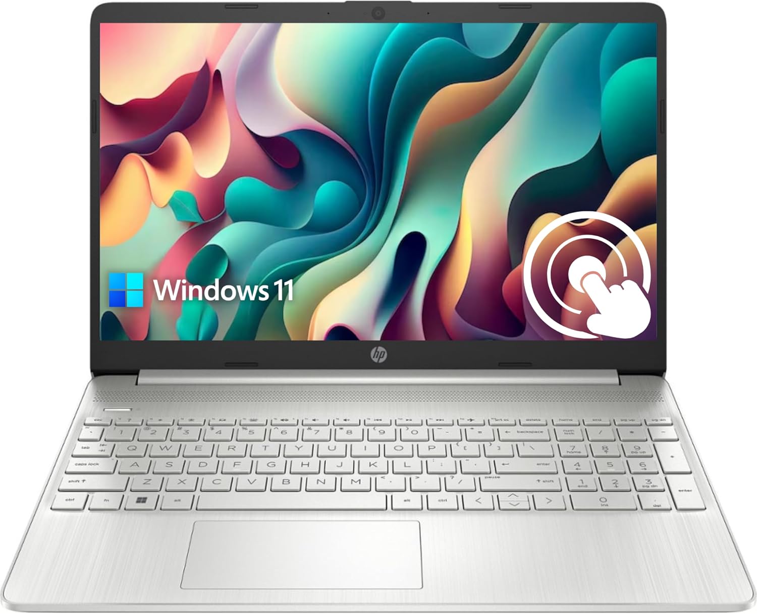 HP Pavilion 15.6" HD Touchscreen Anti-Glare Laptop, 16GB RAM, 1TB SSD Storage, Intel Core Processor up to 4.1GHz, Up to 11 Hours Long Battery Life, Type-C, HDMI, Windows 11 Home, Silver 