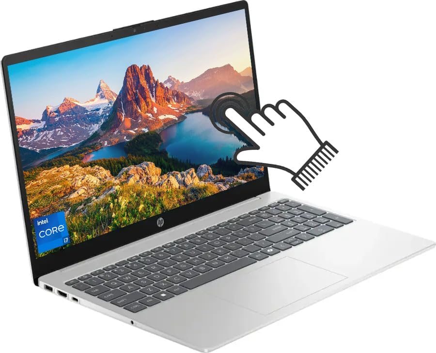 HP 15.6" FHD Touchscreen Laptop, Intel Core i7-1355U(Up to 5.0 GHz), 32GB RAM, 1TB NVMe SSD, Wi-Fi 6, Numeric Keypad, Fast Charge, Webcam, Type-C, Windows 11 Home, w/BWE Accessories 