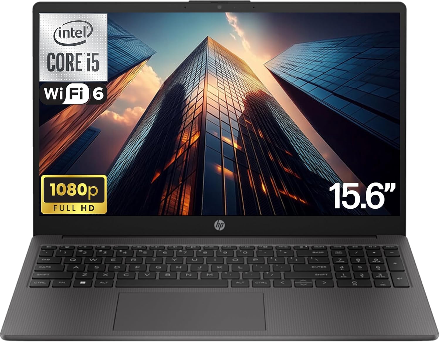 HP 250 255 G10 Business Laptop 15.6" FHD Display, Intel Core i5-1334U (Beats AMD Ryzen 5 7530U) 32GB RAM, 1TB PCIe SSD for Home, Student, Webcam, Numeric Keypad, Windows 11 Pro 