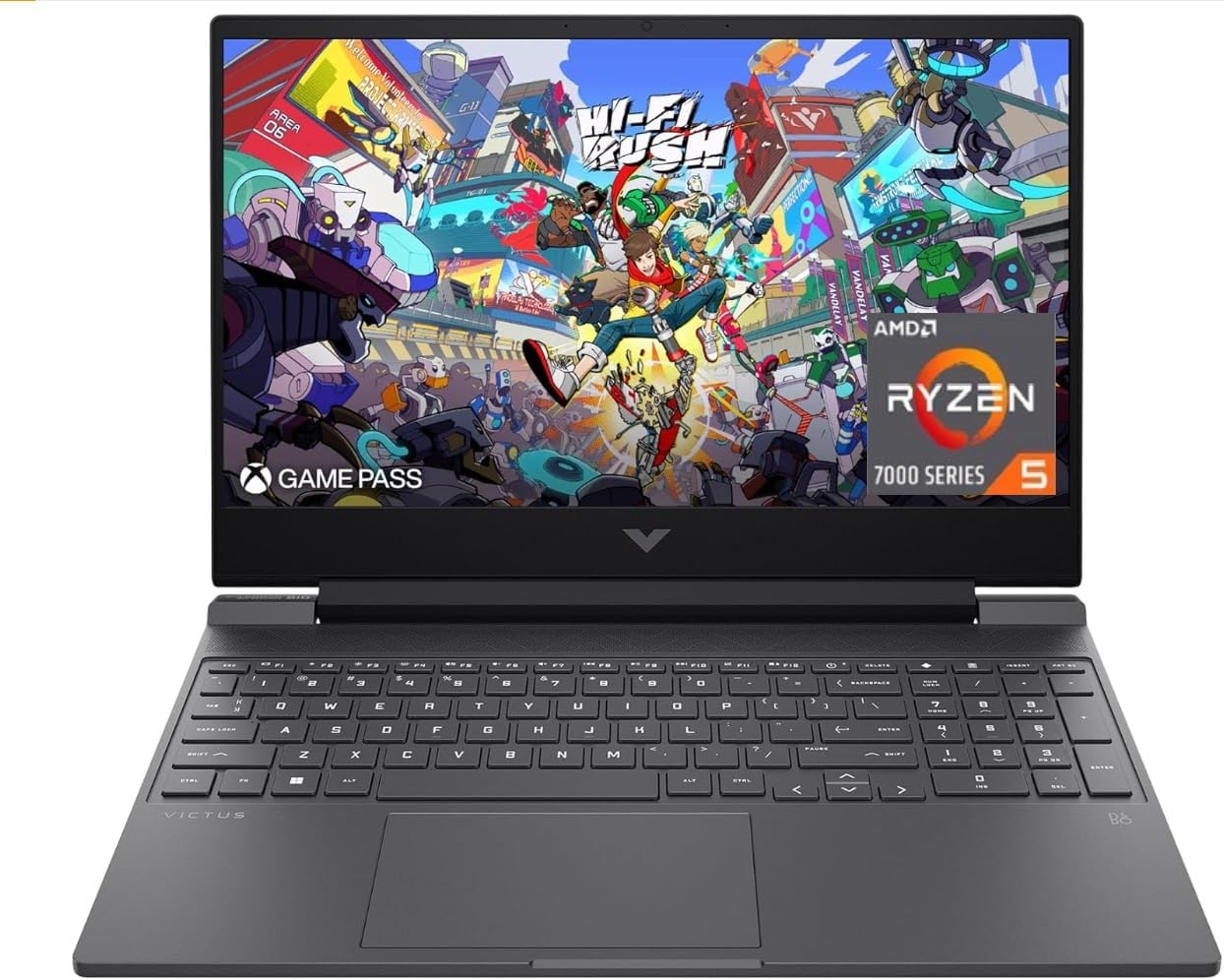HP Victus 15.6" 144Hz FHD Gaming Laptop,AMD Ryzen 5 7535HS,16GB DDR5 RAM,1TB SSD,AMD Radeon RX 6550M,Beats RTX 2050,Backlit Keyboard,Windows11 Pro, Mica Silver 
