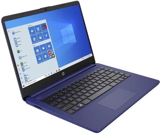 HP 14 Laptop, Intel Celeron N4020, 4 GB RAM, 64 GB Storage, 14-inch Micro-edge HD Display, Windows 11 Home, Thin & Portable, 4K Graphics, One Year of Microsoft 365 (14-dq0010nr, Indigo Blue) 