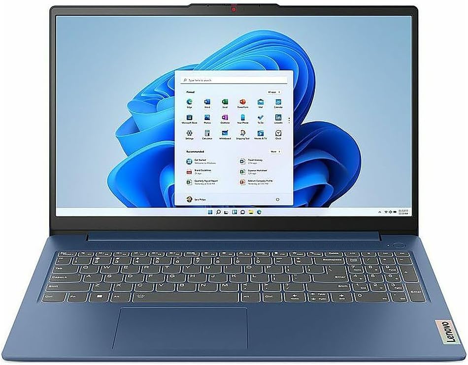 Lenovo IdeaPad Slim 3 Personal Laptop, 2024, 15.6" 1920 x 1080 Touch, AMD-8 Core Ryzen 7 7730U, 16GB LPDDR4, 512GB SSD, Win11 Home, Backlit KB, Wi-Fi 6, BT 5.2, 720p HD Camera, Abyss Blue 