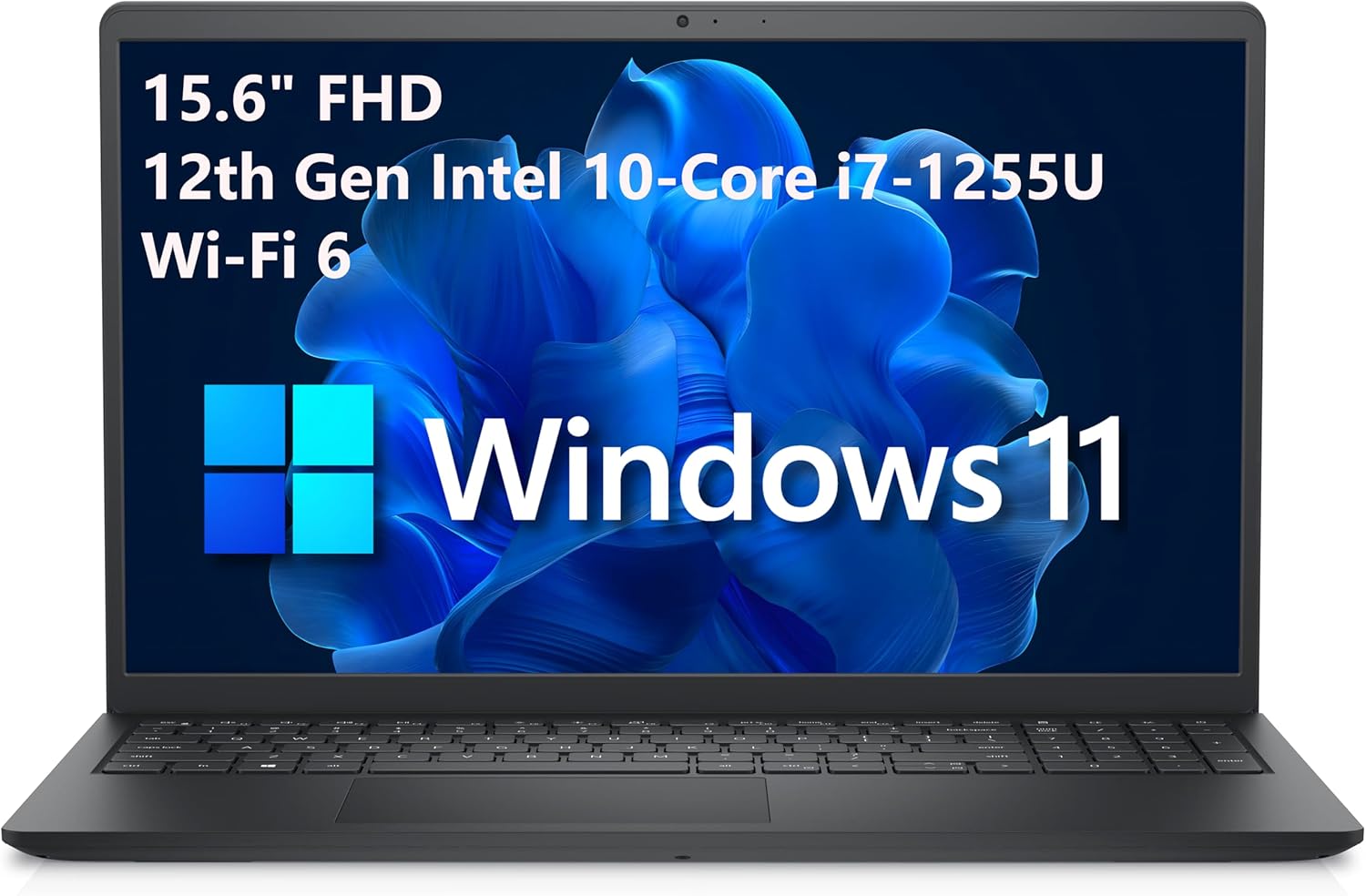 Dell Inspiron 15 3520 15.6" FHD Laptop Computer, 12th Gen Intel 10-Core i7-1255U up to 4.8GHz, 16GB DDR4 RAM, 1TB PCIe SSD, 802.11AC WiFi, Bluetooth, Carbon Black, Windows 11 Home, Tichang