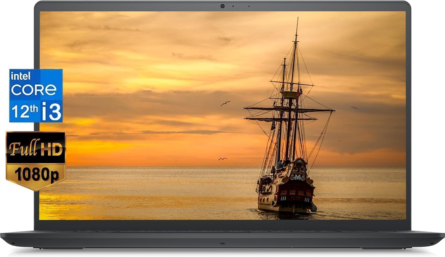 Dell 2023 Inspiron 15 3520 Business Laptop, 15.6" FHD Display, 12th Gen Intel Core i3-1215U (6 cores), 8GB RAM, 512GB SSD, Intel UHD Graphics, Wi-Fi 6, Bluetooth, Anti-Glare, Windows 11 Home