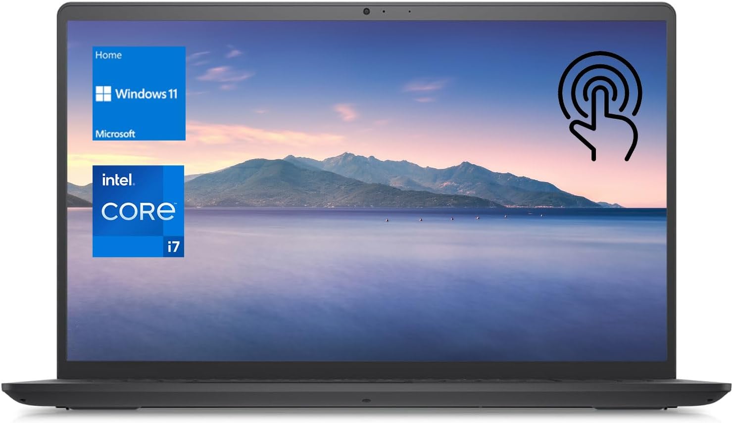 Dell Inspiron 3520 15.6" Touchscreen i7 Laptop, 15.6" FHD Touchscreen, Intel Core i7-1255U, 32GB RAM, 1TB SSD, Numeric Keypad, Webcam, SD Card Reader, HDMI, Wi-Fi, Windows 11 Home, Black 