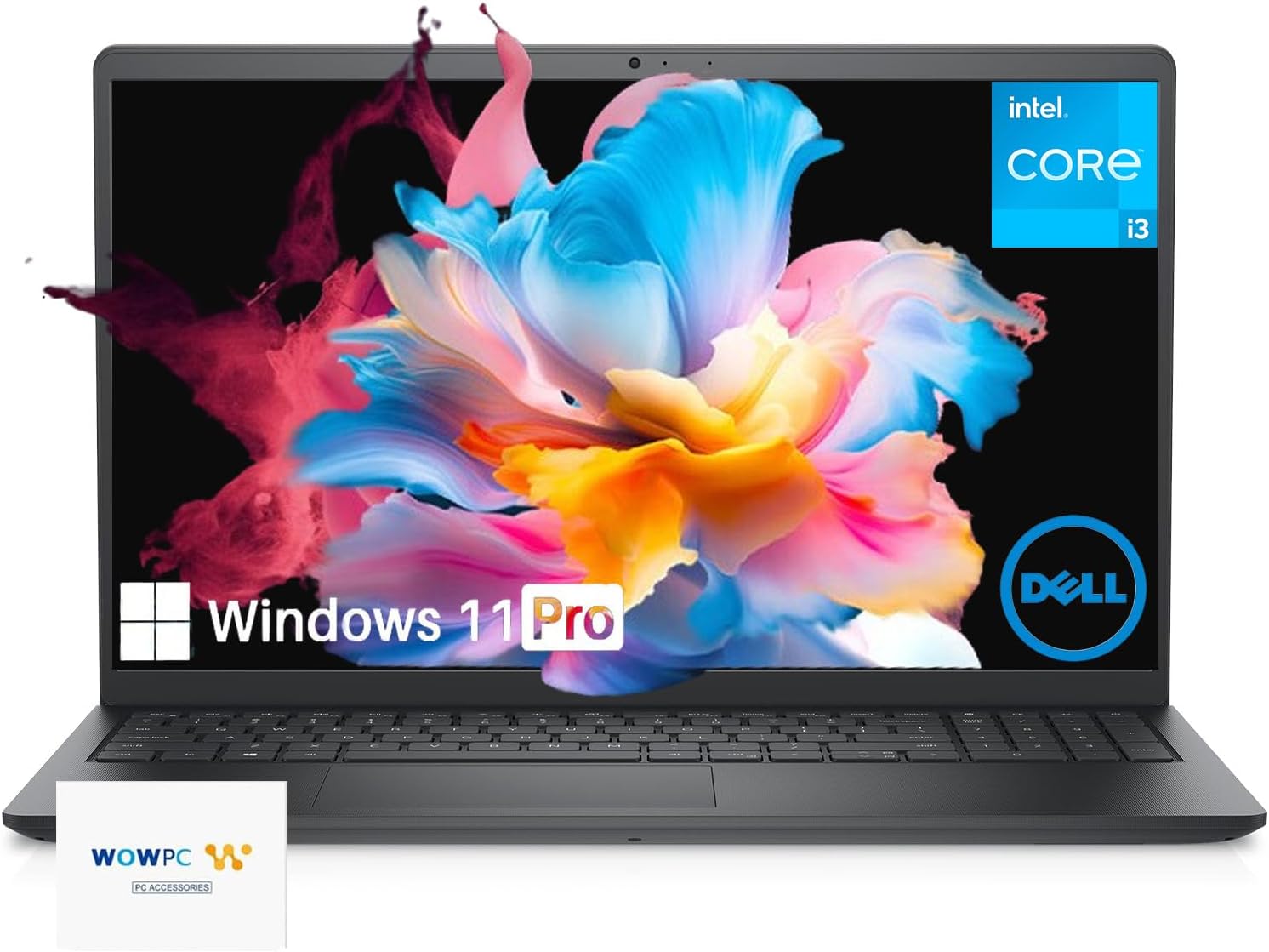 Dell 15.6'' Vostro 3520 Business Laptop, 12th Gen Intel Core i3 Processor, 32GB RAM, 1TB SSD, FHD IPS Display, Windows 11 Pro, RJ-45, SD Card Reader, Webcam, HDMI, Wi-Fi, w/WOWPC Bundle, Black 