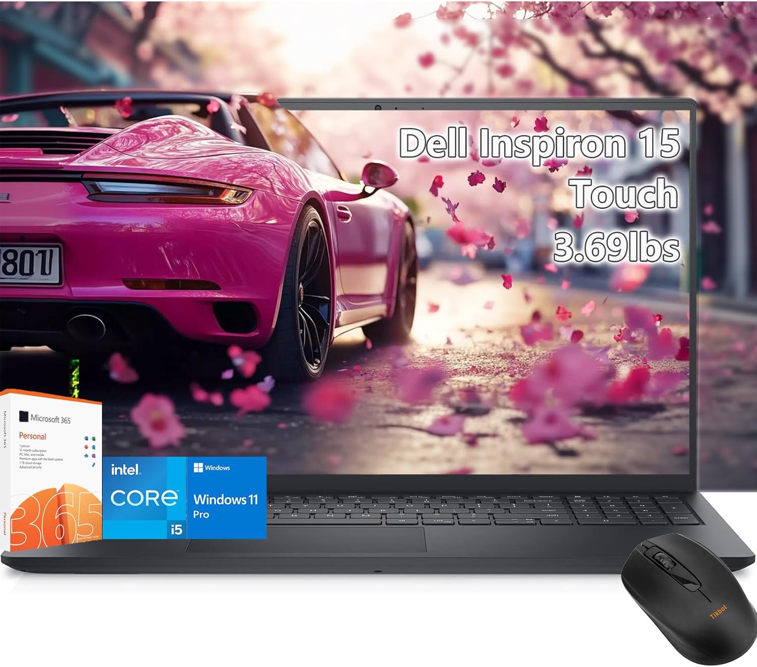 Dell inspiron 15 Touchscreen Laptop -Intel Core i5-1334U -15inch FHD Touch -32GB RAM -1TB PCIe SSD -Business Laptop Windows 11 Pro - Office 365 -Computadora Work College Student - 3.6lbs Light