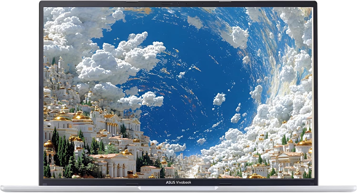 ASUS Vivobook 16 Laptop, 16" WUXGA (1920x1200) IPS LED Display, Intel i5-13420H, 8-Core, 16GB DDR4 RAM, 512GB PCIe SSD, HDMI, Cool Silver, Windows 11 Home, TWE Mouse Pad & Mouse