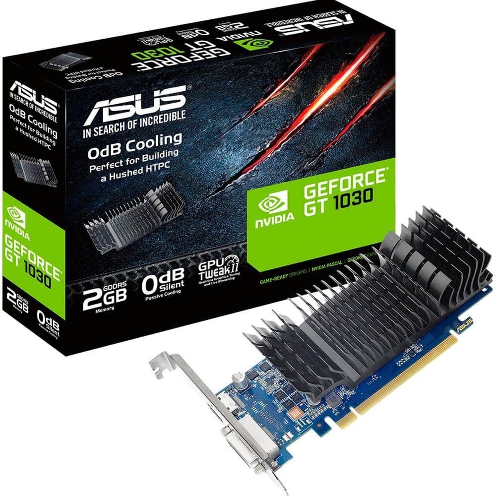 ASUS GeForce GT 1030 2GB GDDR5 HDMI DVI Graphics Card (GT1030-2G-CSM) 