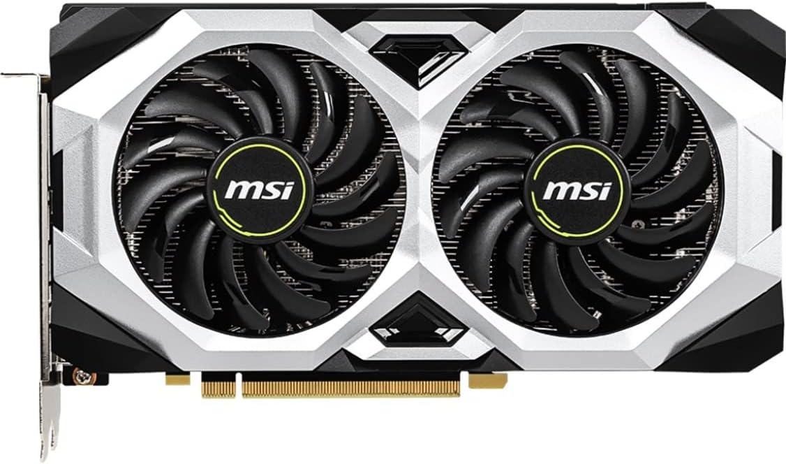 MSI Gaming GeForce RTX 2060 6GB GDRR6 192-bit HDMI/DP 1710 MHz Boost Clock Ray Tracing Turing Architecture VR Ready Graphics Card (RTX 2060 Ventus GP OC)