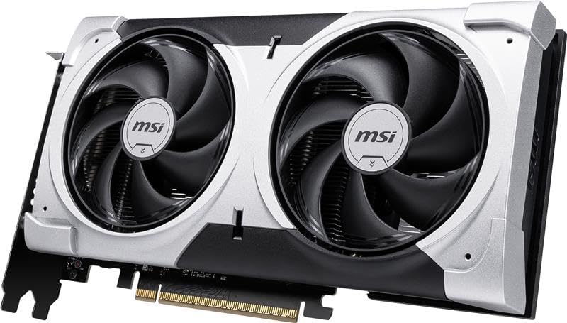 MSI Gaming RTX 5060 Ti 8G Ventus 2X Plus Graphics Card (8GB GDDR7,128-bit, Extreme Performance: 2587 MHz, DisplayPort x3 2.1a, HDMI 2.1b, NVIDIA Blackwell Architecture)