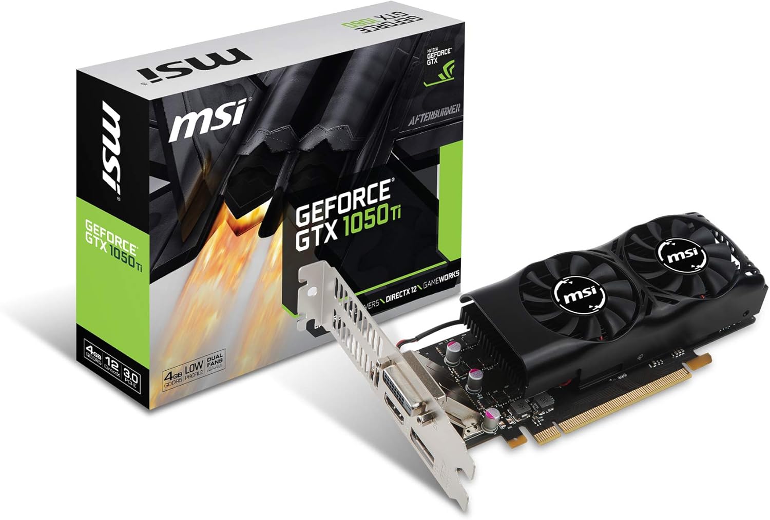 MSI GeForce GTX 1050 Ti 4GT LP Graphic Card Model LP VD6238