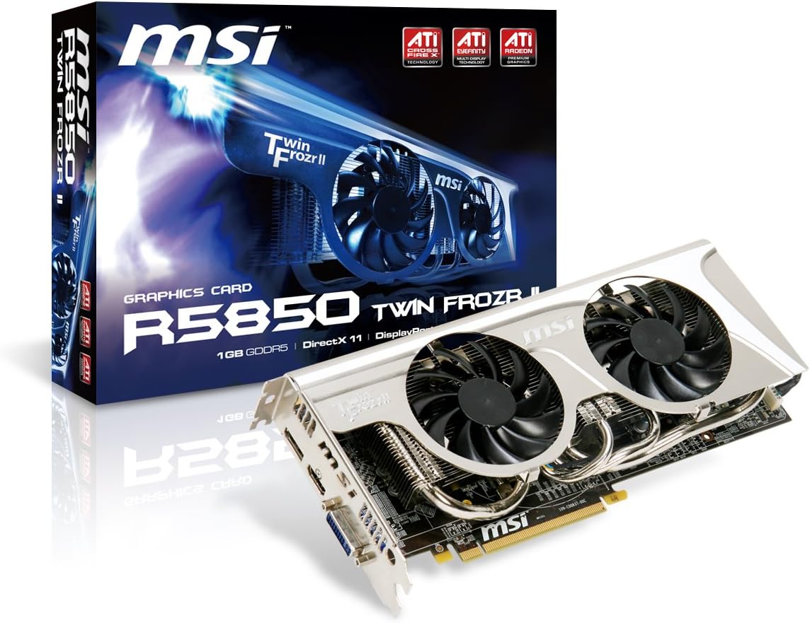 MSI 1024MB GDDR5/ATI HD5850/Military Class R5850 Twin Frozr II Graphics Card 