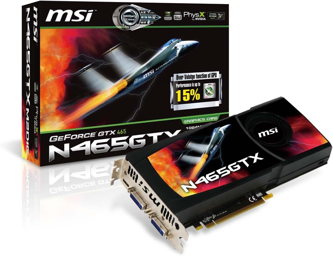 MSI Graphics Card N465GTX-M2D1G
