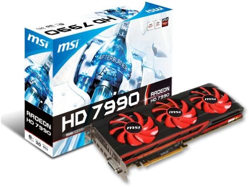 MSI AMD Radeon HD 7990 3GB 384-Bit GDDR5 x2 Mini DisplayPort x4 DL-DVI-I PCI Express 3.0 Graphics Card R7990-6GD5