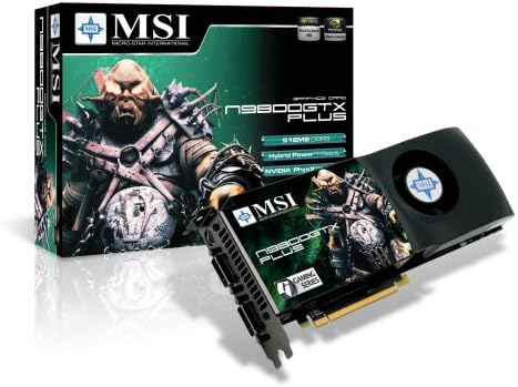 MSI N9800GTX PLUS T2D512 OC 3-Way SLI Support PCI Express 2.0 Hybrid Power Technology Video Card 